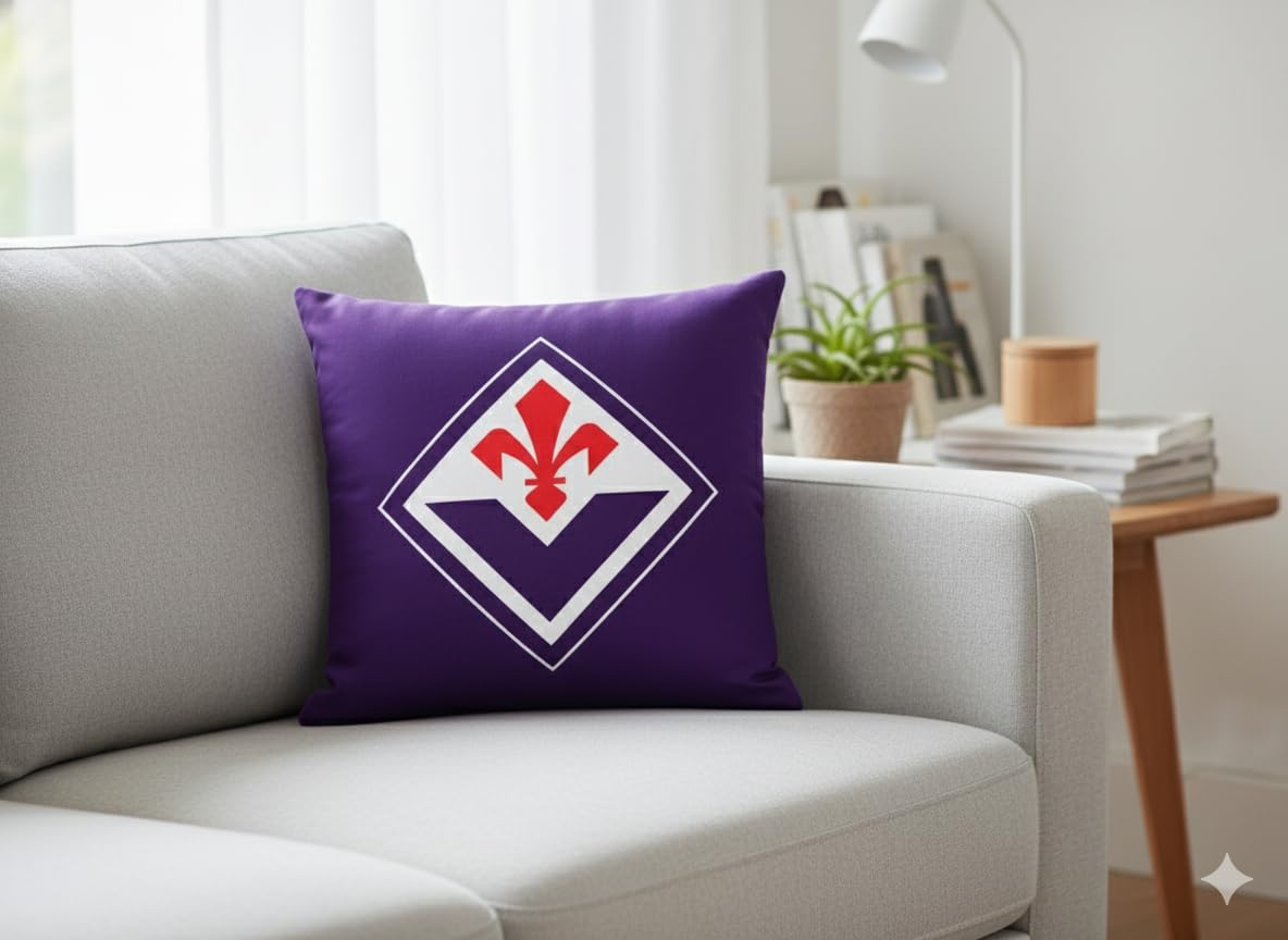 Diva Cuscino con Logo A.C.F. Fiorentina - Prodotto Ufficiale