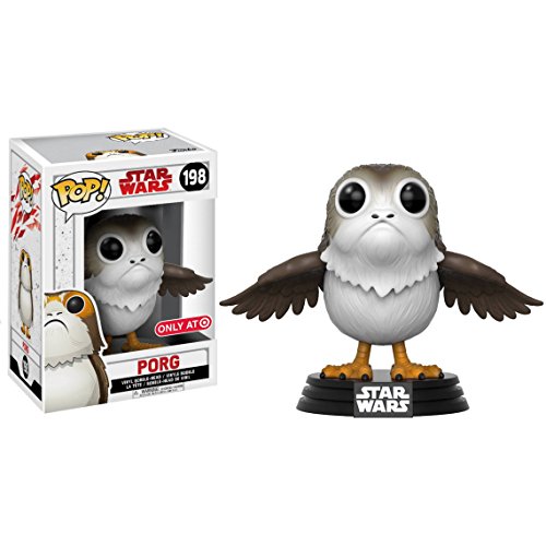 Funko PORG (Target Exclusive) POP! x Star Wars - The Last Jedi Vinyl Figure + 1 Official Star Wars Trading Card Bundle [#198]