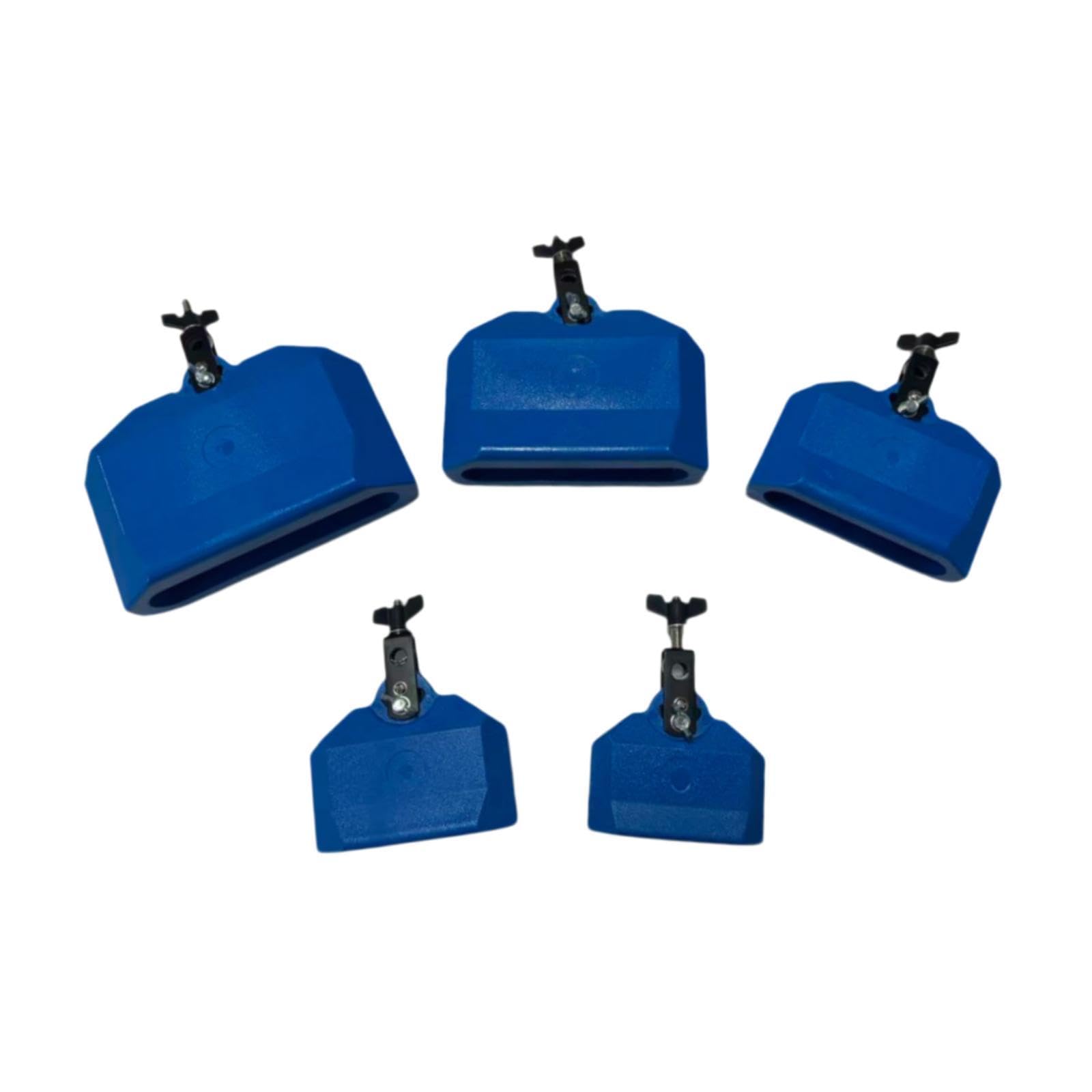 5 Stück Musikalisches Percussion Block Drum Zubehör Aus Stabilem Pp Material für Anfänger Profis Musikstudios, Blau