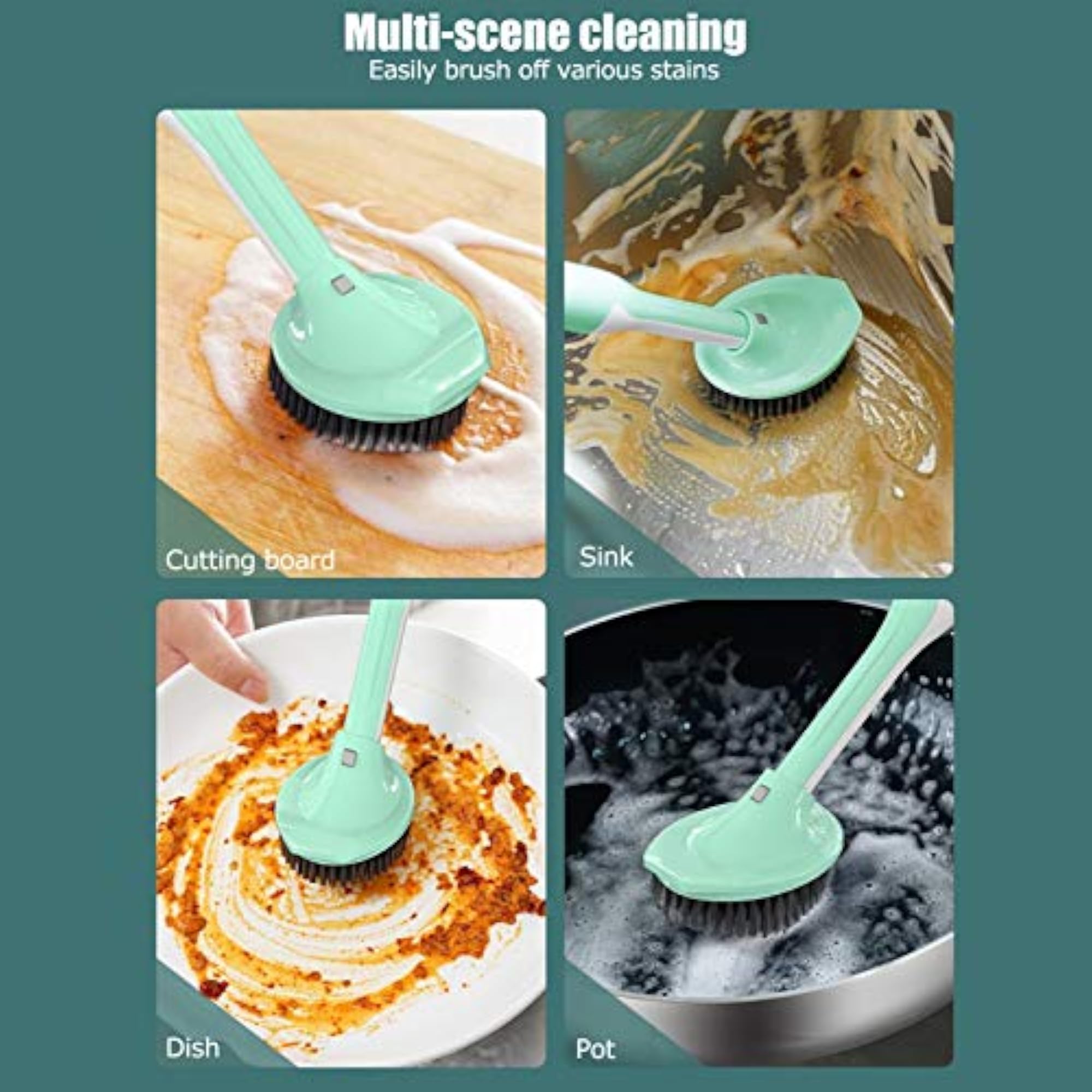 Set of 2 Easy Cleaning Dish Washing Brushes