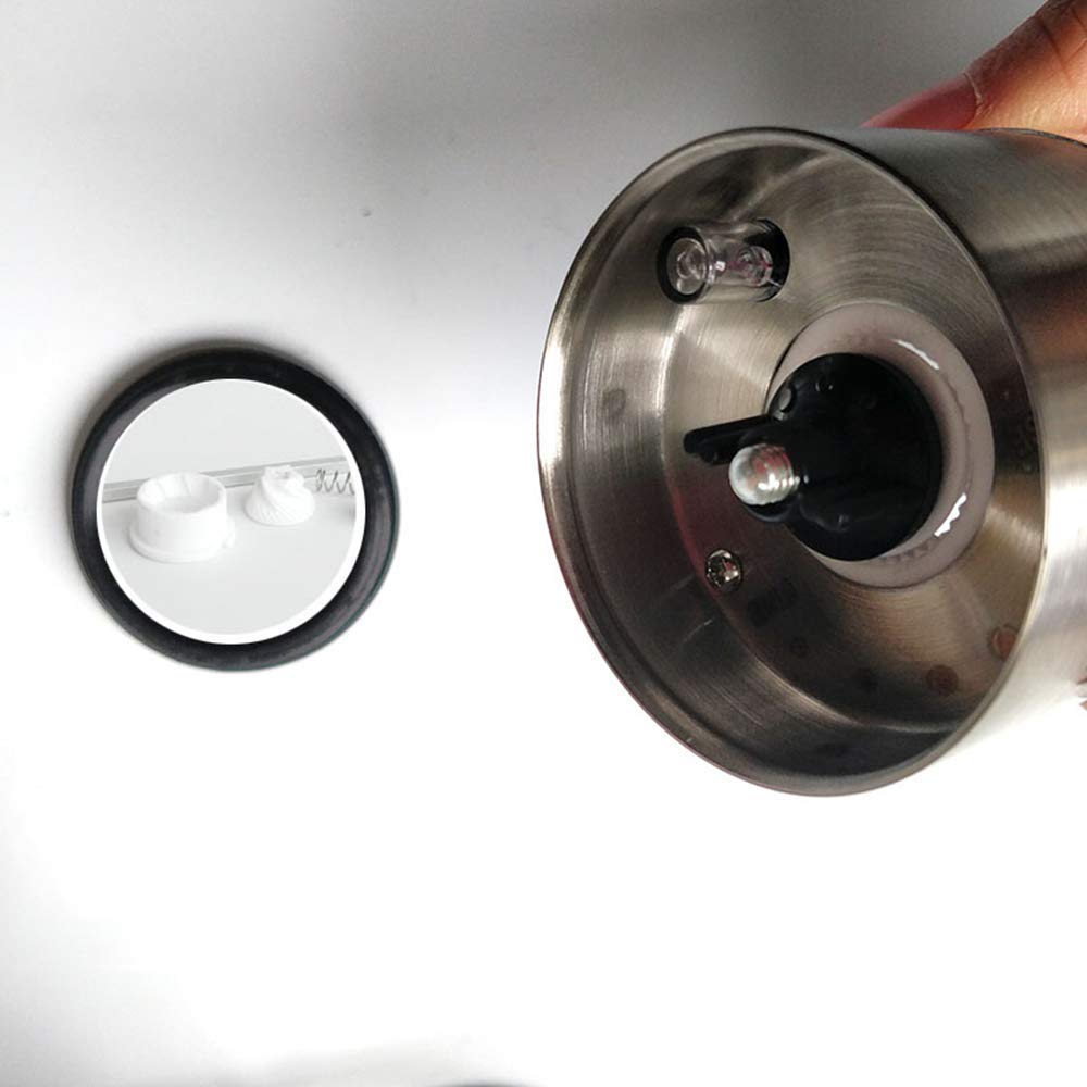 sdneNest Macina sale e pepe elettronico con supporto in acciaio inox macinapepe con supporto in ceramica con luci regolabili grossolanità.