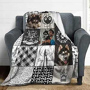   D-Story-Custom-Blanket-Pet-Loss-Sympathy-Blanket-Pet-Memorial-Dog-Cat-Remembrance-GiftPersonalized-Dog-Blankets-with-Photo-Name-Dog-and-Cat-Memorial-Gifts