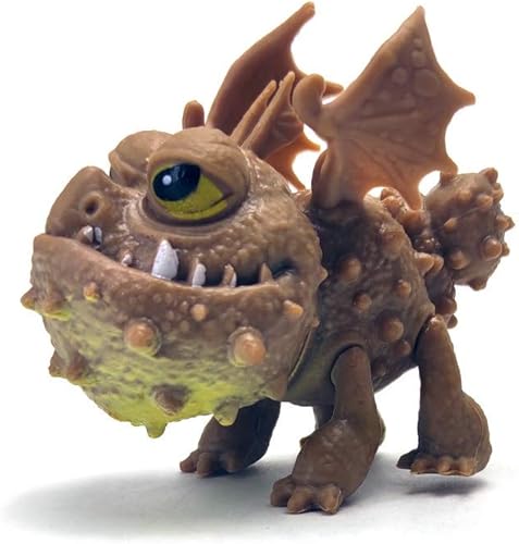 Miniatura 3 de Toysvill Dragones (juego de 8 piezas) - Mini figuras de acción sin dientes (furia nocturna), Nadder mortal, Gronckle, Hideous Zippleback, Hotburple,