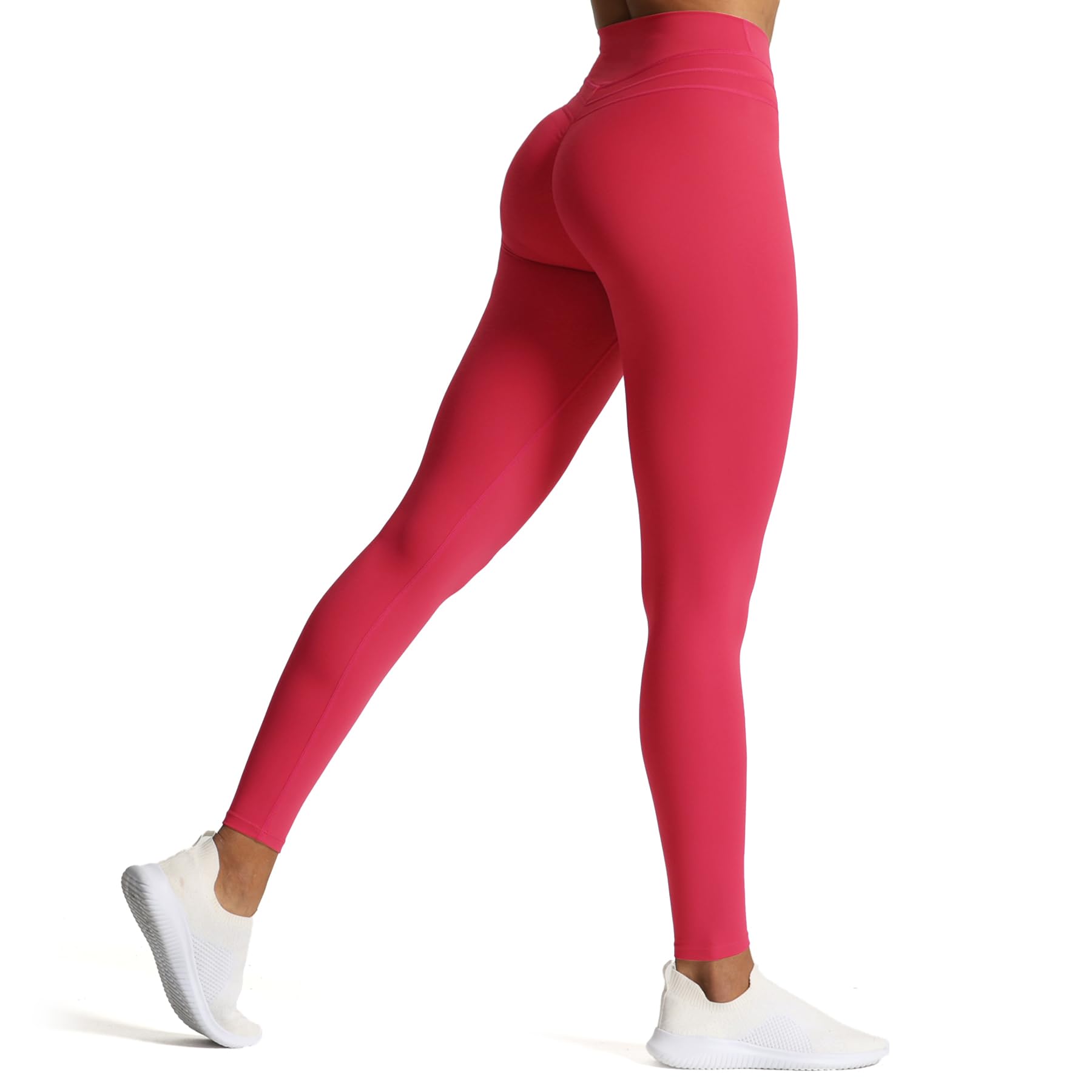 Aoxjox High Waisted Workout Leggings for Women Scrunch Tummy Control Luna Buttery Soft Yoga Pants 26"