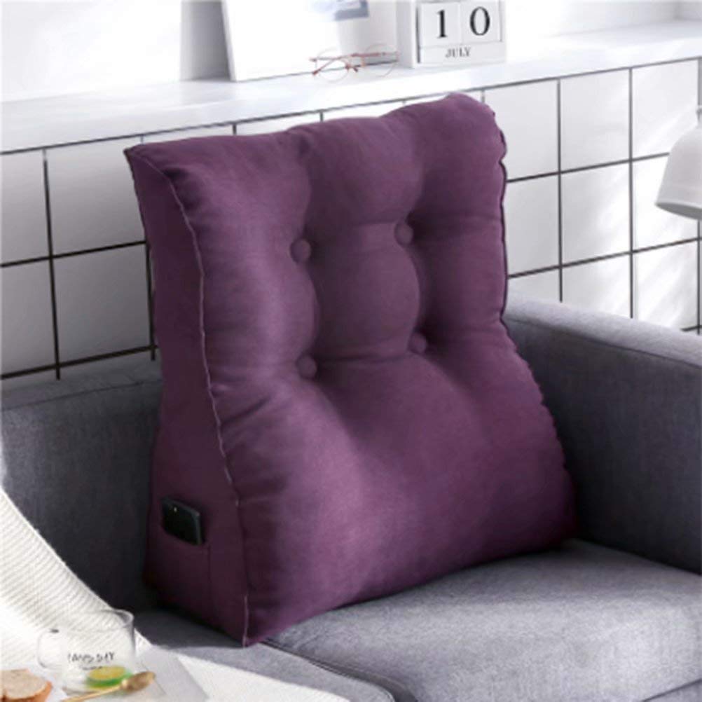 Z-one Cuscino Posteriore, Lombare Cuscino Lettura cuscinoa Forma di Cuneo Cuscino per Divano Letto Sedia da Ufficio da Casa Perfetto per Riposare,Resto Cuscini Cerniera Rimovibile