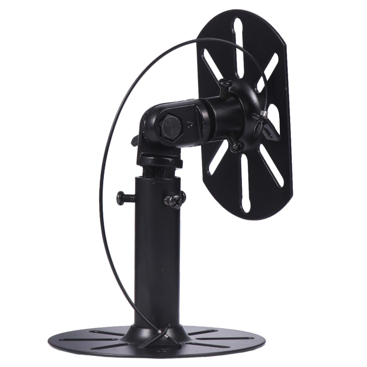 Housoutil Support Mural pour Haut-Parleur 2pcs Support Suspendre Ktv Design Élégant Rotation à 360° pour Home Cinéma Adapté pour Enceintes Satellites Noir