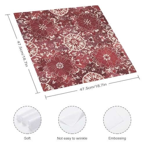 Serviettes de table pour fête de mariage bohème lavables et douces - 3