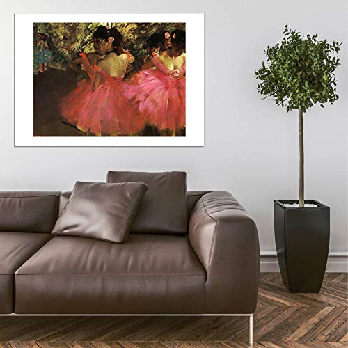 Dancers en rose Degas grand format impression d'art mat pour masquer les reflets muraux - 5