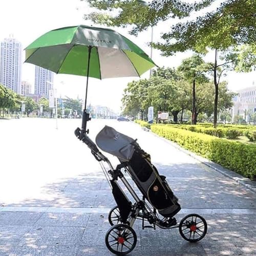 Image of Folding 3-Wheel Golf Cart, Lightweight Aluminum Alloy, Adjustable Handle, Push-Pull Trolley with Maintenance-Free Wheels for Outdoor Golf