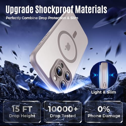 Image of Symcele Designed for iPhone 15 Pro Max Case, Natural Titanium