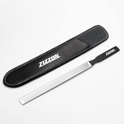 Miniatura 5 de ZIZZON Lima de uñas de acero inoxidable, 4 lados, 7 pulgadas de largo