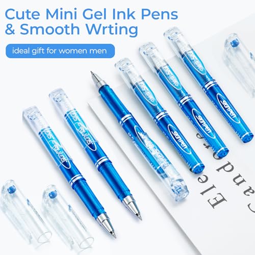 M&G Mini Bolígrafos Gel Punta Fina 0.5mm Azul Pack 12 miniatura 2