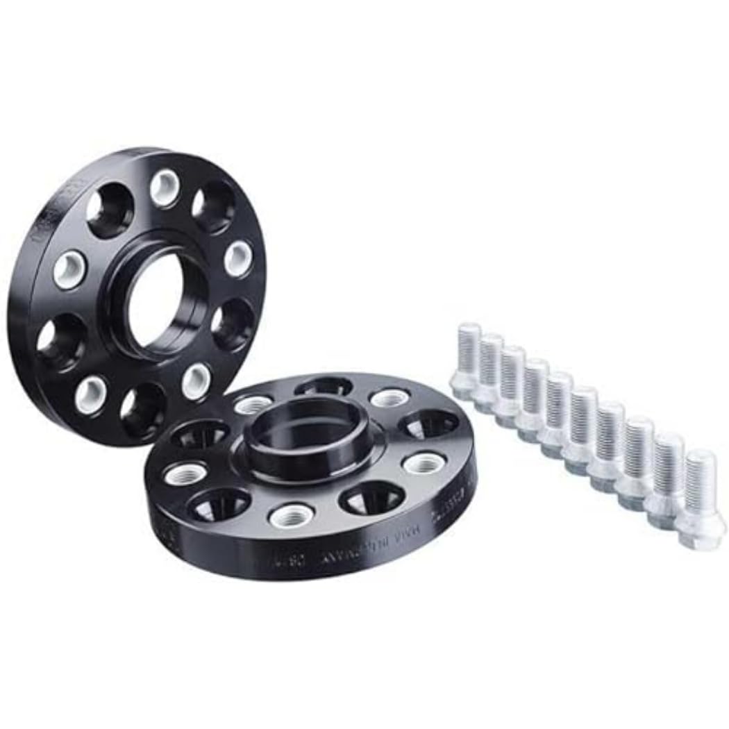 H&R DRA-System Wheel spacer set 60mm per axle - Bolt pattern 5x112 - Hub 66,5mm - Bolt size M12x1,5 - compatible with Chrysler/Mercedes - Black