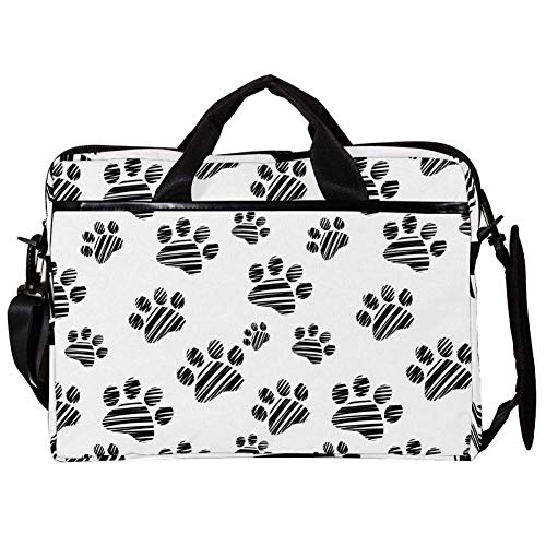 Sacoche bandoulière ordinateur 14-15,4 pouces motif griffes chat noir
