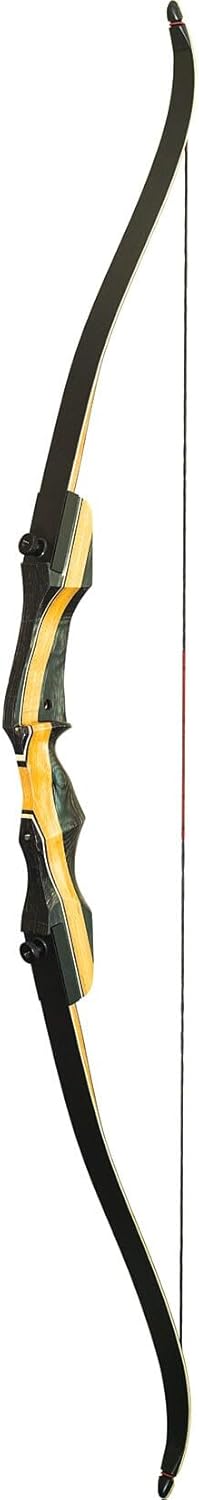 PSE ARCHERY PSE TD-RCRV Bow - Nighthawk 62"" RH 45 YLW/BlackMaple Riser, BK Limbs