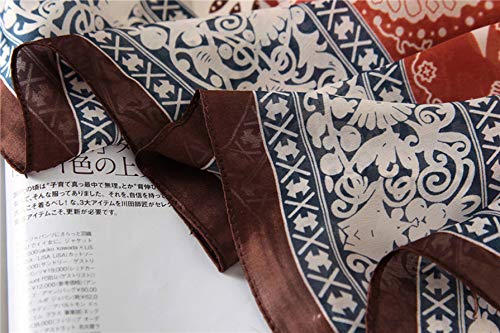 Image of ZDMHSH Fashion Scarves Scarf 100% Silk Feeling Scarf Silk Like Scarves Long Lightweight Sunscreen Shawls for Women