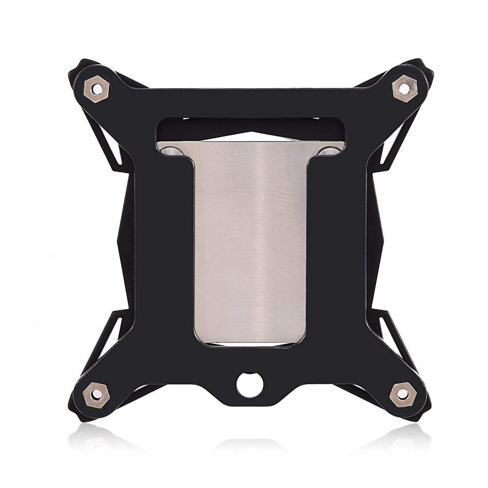 Universal CPU Water Block 50x50mm Copper Base, 0.3mm Miniature CPU Water Cooler for 775/115x/2011, 4Pin G1 / 4 Water Cooling Block for More Effective Cooling