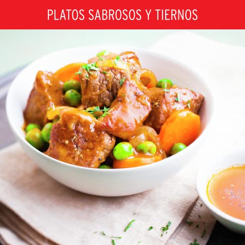 Moulinex Turbo Cuisine & fry CE7788 - 2 en 1: Olla a presión eléctrica y freidora de aire hasta 1450 W potencia, bol esfércico antiadherente, 15 programas automáticos, temporizador, accesorios, negro