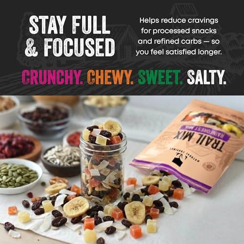 Natural Cravings Tropical Trail Mix Dried Fruit & Nuts 22oz | Blend of pineapple, banana chips, papaya, raisins, and coconut chips — perfect for family snacking or outdoor adventures. - image 3