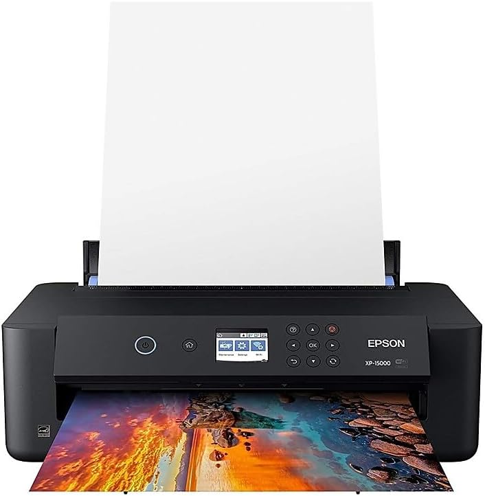 Expression Photo HD XP-15000 Wireless Color Wide-Format Printer, Amazon Dash Replenishment Ready, Black, Large