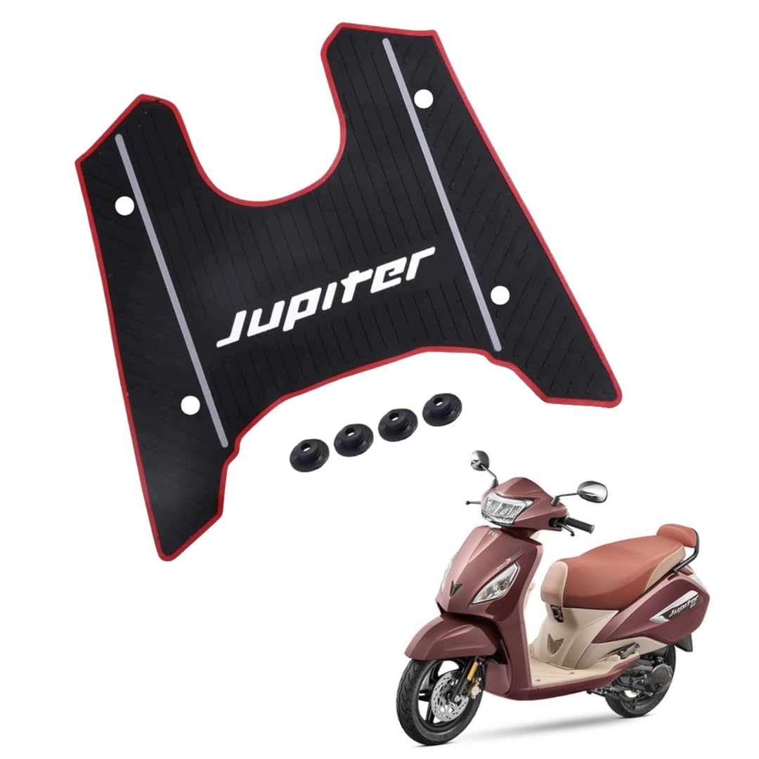 Jupiter 110 3D Multicolor Footmat Washable Floor Mat/Foot Mat for Jupiter 110 Electric Scooter Two Wheeler 3D Color Mat's (Black)-image-15
