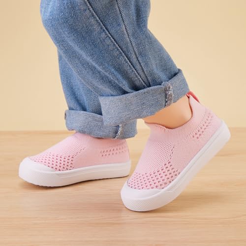Image of BMCiTYBM Baby Sneakers Girls Boys Lightweight Breathable Mesh First Walkers Shoes 6-24 Months
