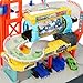 Matchbox Toy Car Track Set, Spin Cyclone Car Wash Playset with 1:64 Scale Corvette & Tow Truck, Features Spinning Wash Tunnel, Tune-Up Shop & Parking