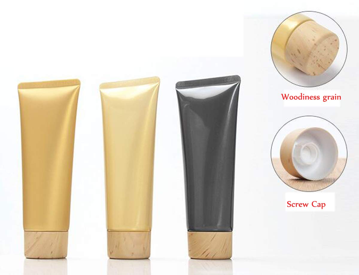 Snadulor - 20 flaconi vuoti da 100 ml, in plastica, da spremere, riutilizzabili, da viaggio, per cosmetici, campioni, detergenti, shampoo, gel doccia, lozioni, con tappo a vite