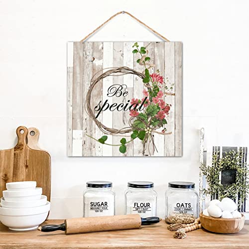 Plaque murale bois Be Special pour habiller un mur vide de cuisine ou porche
