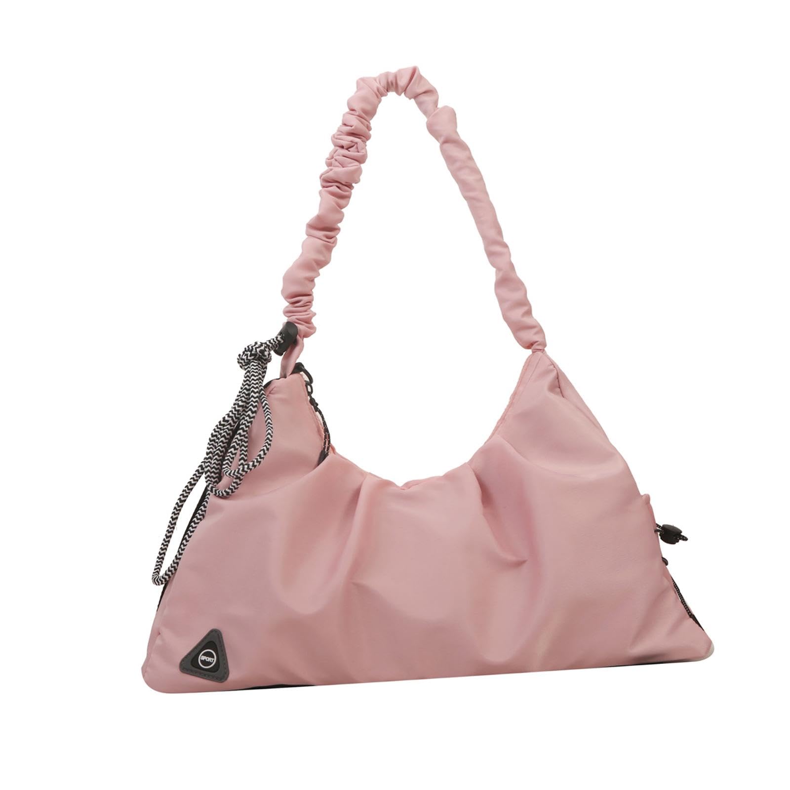 MERISHOPP Yoga Bag for Women with Mat Storage Straps Weekender Overnight Bag for Beach Pink-image-18