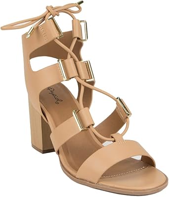 qupid block heel sandals