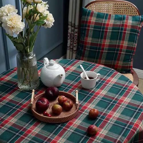 Housse de table basse en tissu écossais de qualité supérieure