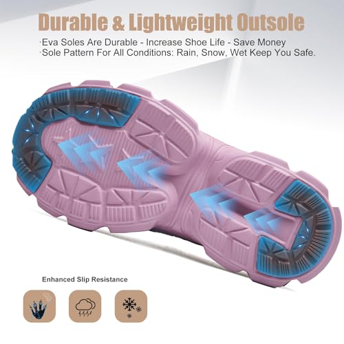 Image of Hogent Steel Toe Shoes for Women Men Wide Non Slip Work Sneakers Indestructible Shoes Lightweight Breathable Construction Sneakers Puncture Proof Ergonomic Design