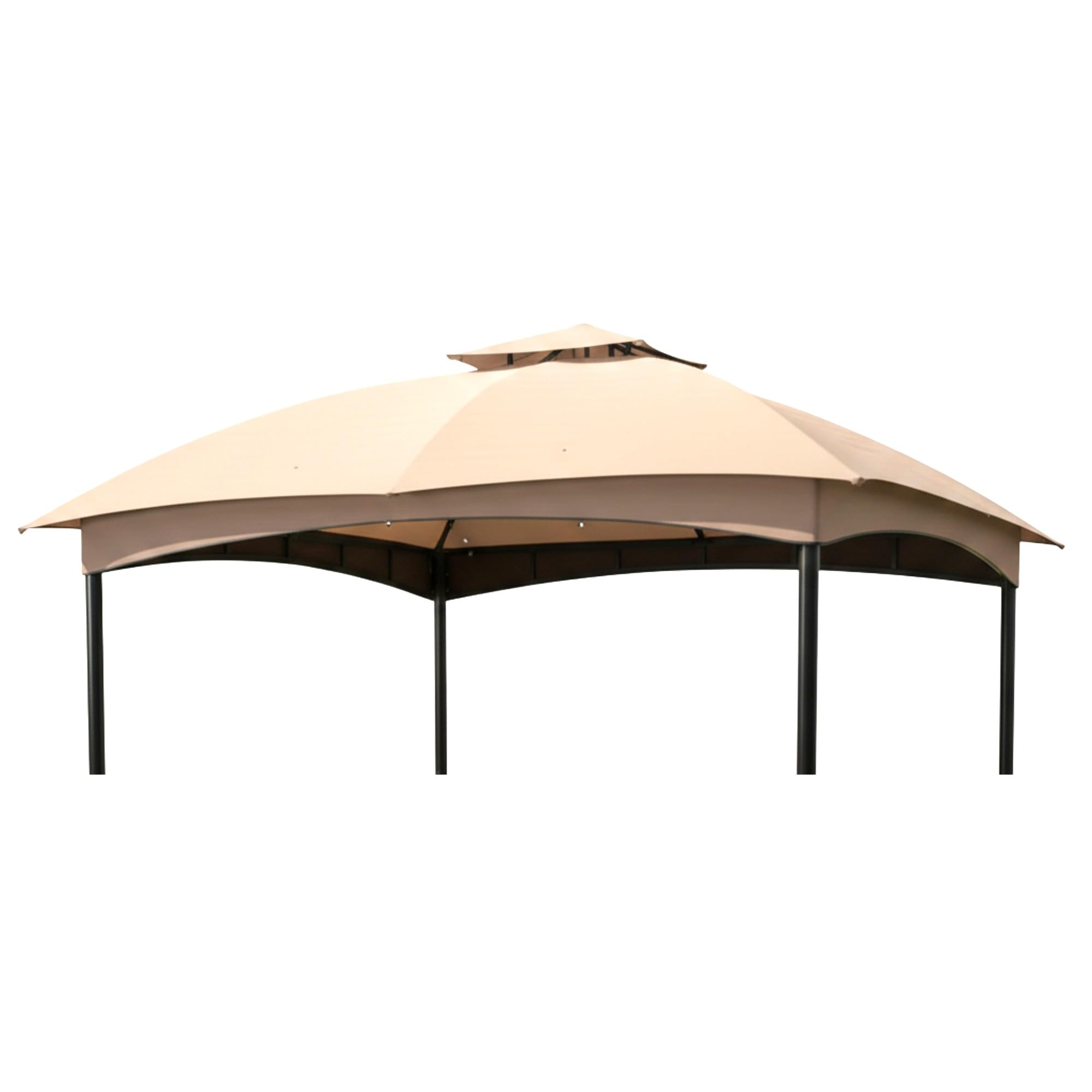 Garden Winds Reinforced Replacement Canopy Top Cover Compatible with The GAZ007K Fab Based10' x 10' Gazebo - Classic Sand, RipLock 350-image-4