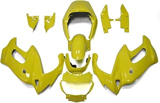 ABS Injection Fairing Kit Fit for 1997-2005 Honda VTR1000F Fairings VTR 1000F 97 98 99 00 01 02 03 04 05 Plastic Bodywork Body Frame Panel (Yellow)