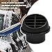 Gift2u Warm Air Vent Outlet 60mm Car Heater Hose Pipe Duct Warm Air Vent Outlet Car Parking Heater Air Conditioner Steering 360 Degrees Rotatable,Pack of 2