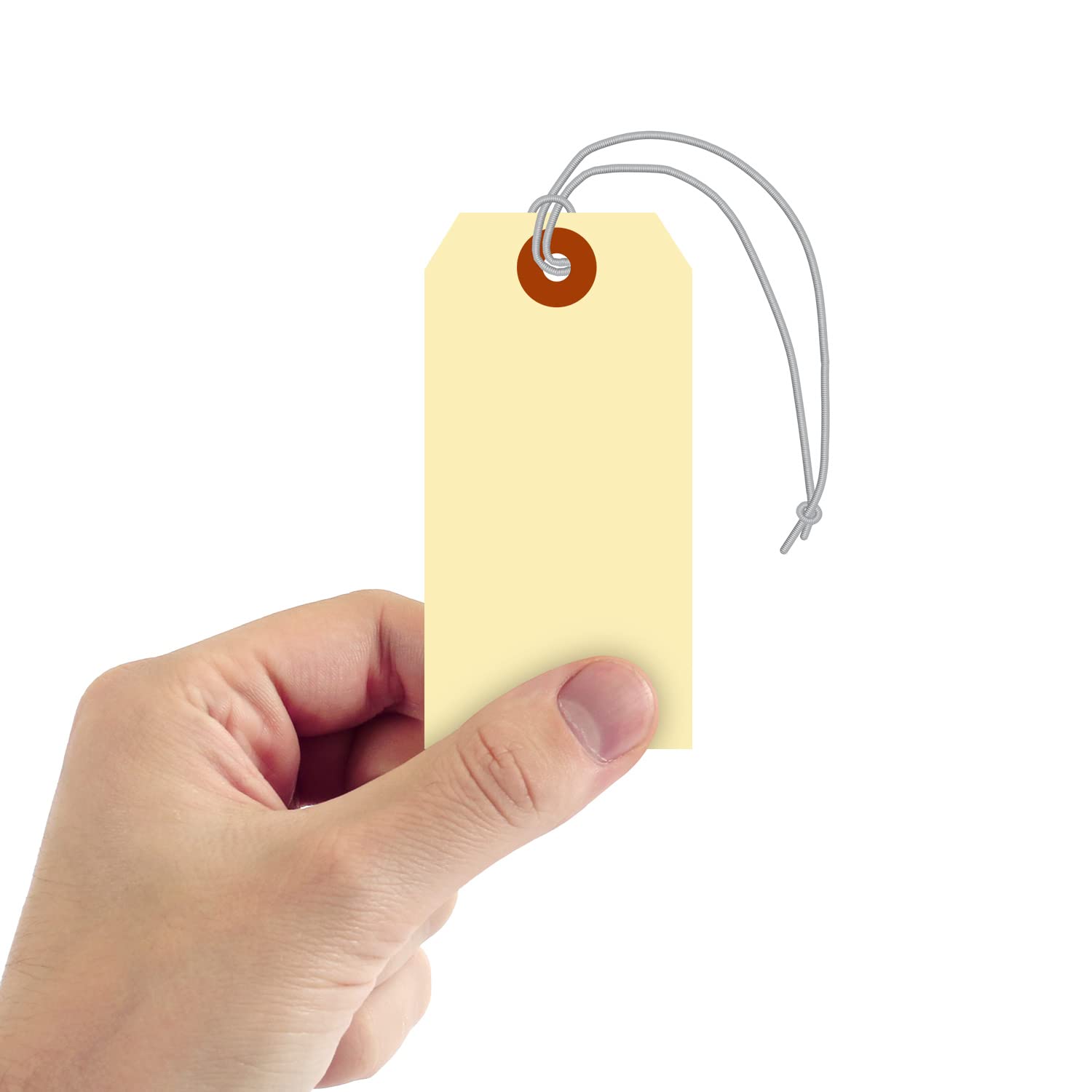 #4 - Étiquettes d'expédition en carton Manila 13 pts avec élastique attaché, étiquettes en papier Manila 13 points, étiquettes d'expédition Manila 250 étiquettes/paquet, 5,1 x 11,4 cm