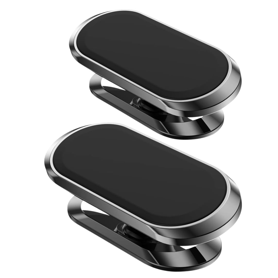 Kit 2 Suporte Magnético Veicular Universal Para Celular 360° Carro GPS Imã Neodímio Com