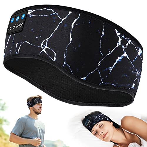 Bluetooth Auriculares para Dormire Regalo Hombre Mujer, LC-dolida Inalámbrico Sleep Headphones Auriculares Banda Diademas Deportivas con Altavoces Estéreo de Alta Fidelidad para Correr,Viajes y Relax Cover