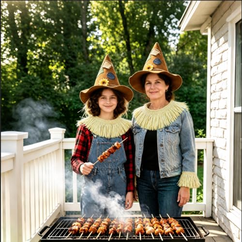 SWIMMORY Scarecrow Costume Women Men Adult,Accessories Set for Halloween - image 7