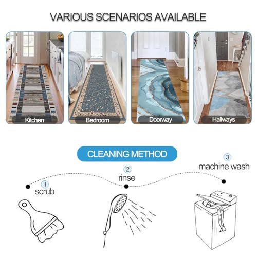 Tapis de couloir antidérapant pour sécuriser le passage de la cuisine à la terrasse - 8