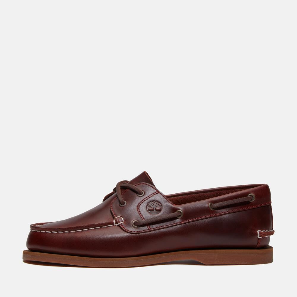 Timberland 0A2Q9X Classic Boat Burgundy Full Grain Scarpe per Donna in Pelle