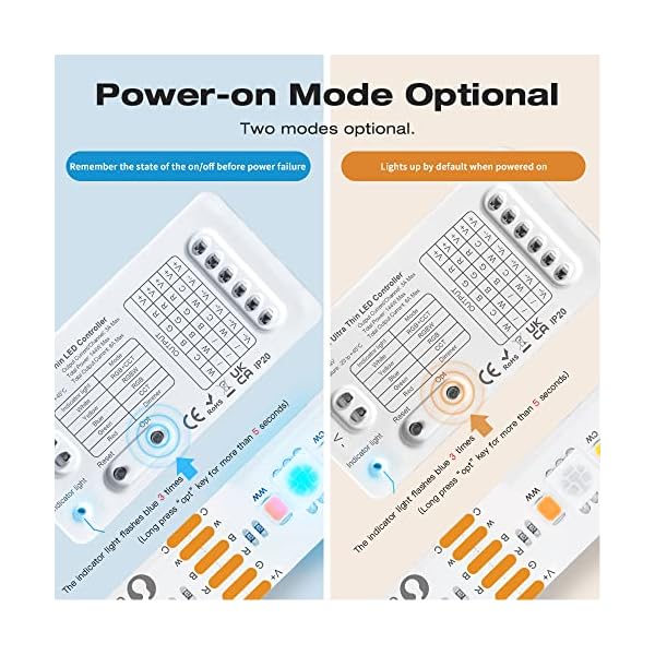 GLEDOPTO LED ZigBee Controller Steuergerät LED Stripe einfarbig, CCT Warmweiß Kaltweiß, RGB RGBW RGBWW RGB+CCT WRGBWW… – Bild 10