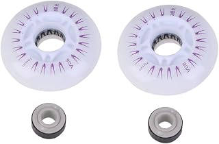 INOOMP 2 Pcs Glow Accessories Skate Accessories Pulleys Accessories for LED Wheels for Skates Roller Skating Shoes Accessory Luminous Roller Skating Wheel Luminous Wheel Wheel Pulley LED
