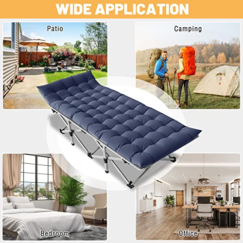 Folding Camping Cots For Adults, 2 Pack Heavy Duty Cot With Carry Bag, Portable Sleeping Bed For Camp Office Use Outdoor Cot Bed For Traveling #TOP6