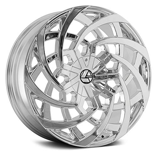 Azara AZA-521 Custom Wheel - 30x9.5, 15 Offset, 5x120.65 Bolt Pattern, 78.1mm Hub - Chrome Rim