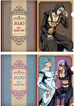 未開封新品】ジョジョ5部 黄金の風 ＊護衛チーム クリアファイル
