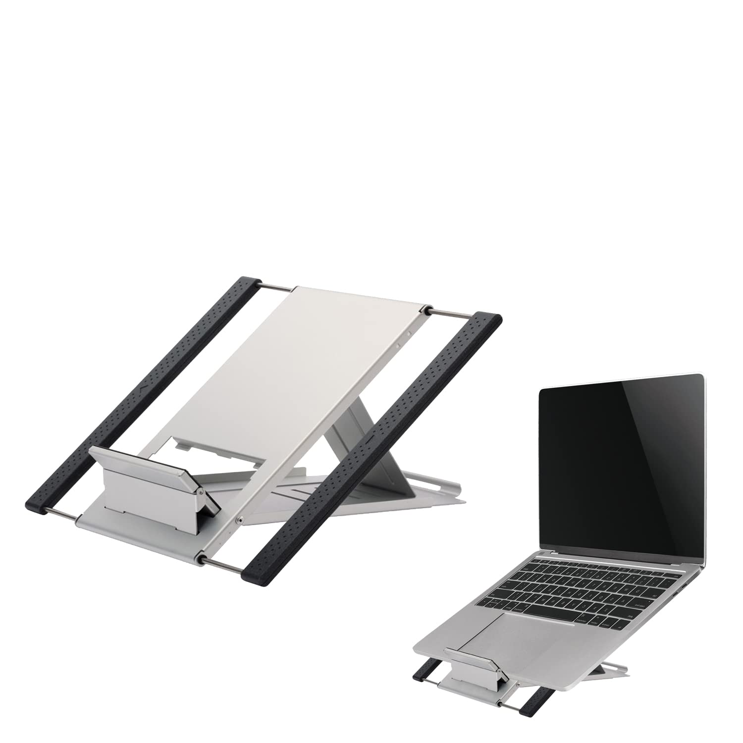 Neomounts Newstar NSLS100 Portable Laptop and Tablet Desk Stand - Silver