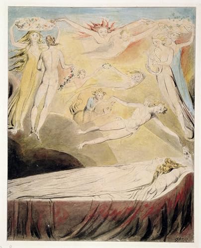 Cuadro Il sogno della regina Caterina de William Blake decoración pared dormitorio