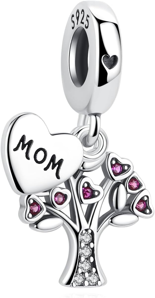 Nbsameng S925 Sterling Silver Charms Compatible for Pandora Bracelets and Necklaces, DIY Holiday Gifts for Women